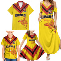Papua New Guinea Rugby Custom Family Matching Summer Maxi Dress and Hawaiian Shirt Six Seven Five to The World - Melanesian Pattern