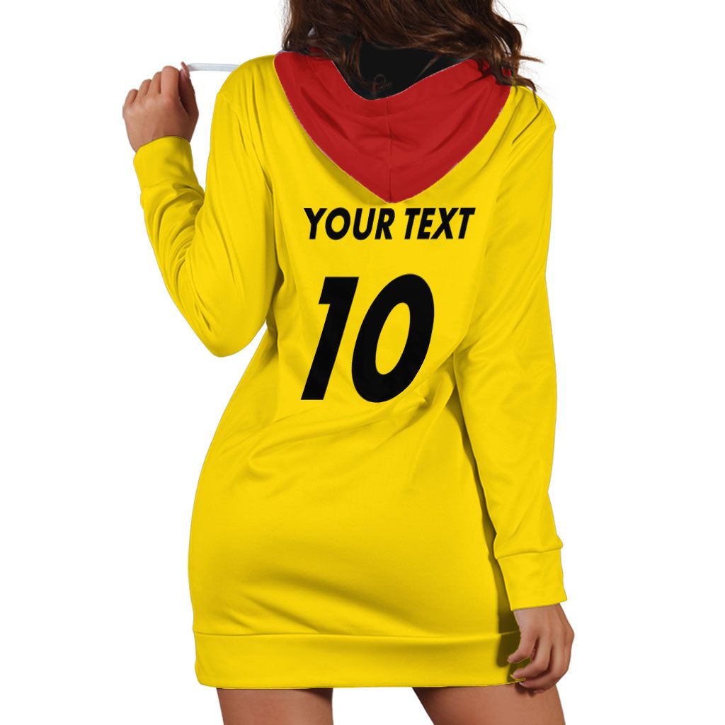 Papua New Guinea Rugby Custom Hoodie Dress Six Seven Five to The World - Melanesian Pattern