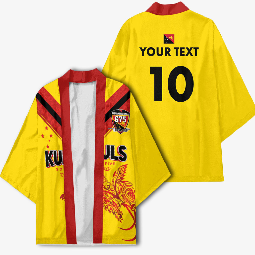 Papua New Guinea Rugby Custom Kimono Six Seven Five to The World - Melanesian Pattern LT03 - Polynesian Pride