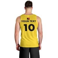 Papua New Guinea Rugby Custom Men Tank Top Six Seven Five to The World - Melanesian Pattern