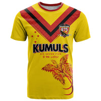 Papua New Guinea Rugby Custom T Shirt Six Seven Five to The World - Melanesian Pattern