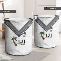 Fijian Rugby Laundry Basket Six Seven Nine to The World - Tapa Pattern