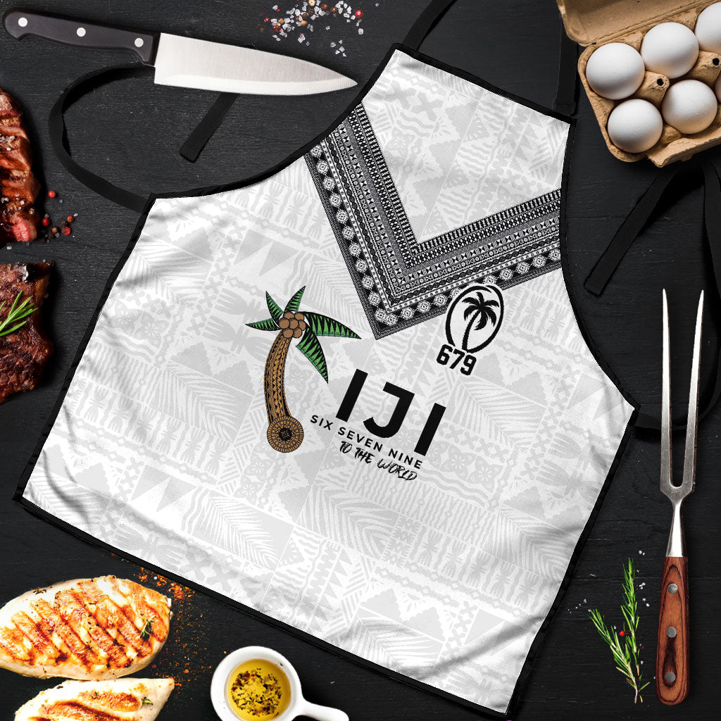 Fijian Rugby Apron Six Seven Nine to The World - Tapa Pattern
