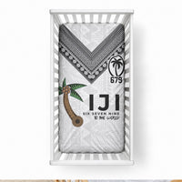 Fijian Rugby Baby Bed Cover Six Seven Nine to The World - Tapa Pattern LT03 28 × 52 in Multicolor - Polynesian Pride