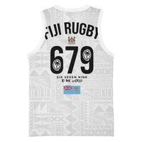 Fijian Rugby Basketball Jersey Six Seven Nine to The World - Tapa Pattern LT03 - Polynesian Pride