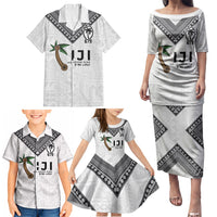 Fijian Rugby Family Matching Puletasi and Hawaiian Shirt Six Seven Nine to The World - Tapa Pattern