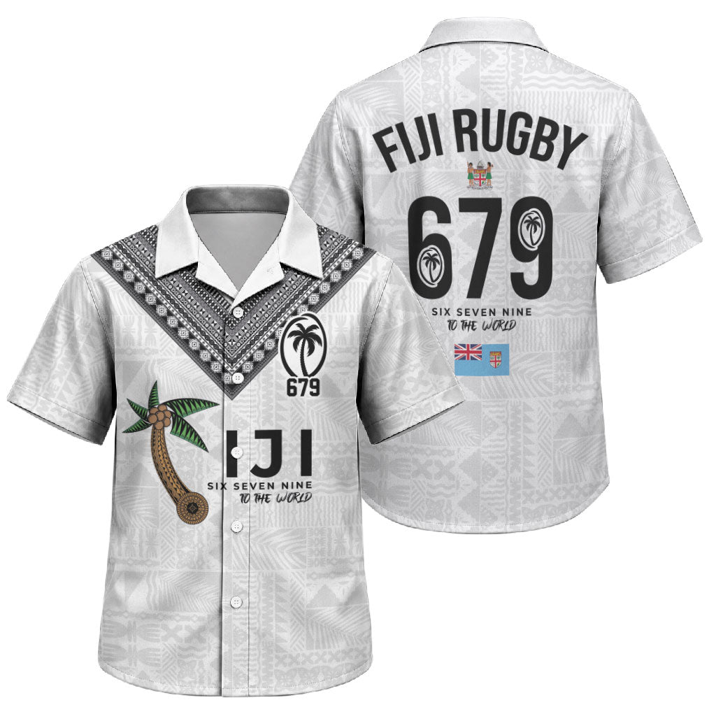 Fijian Rugby Family Matching Puletasi and Hawaiian Shirt Six Seven Nine to The World - Tapa Pattern