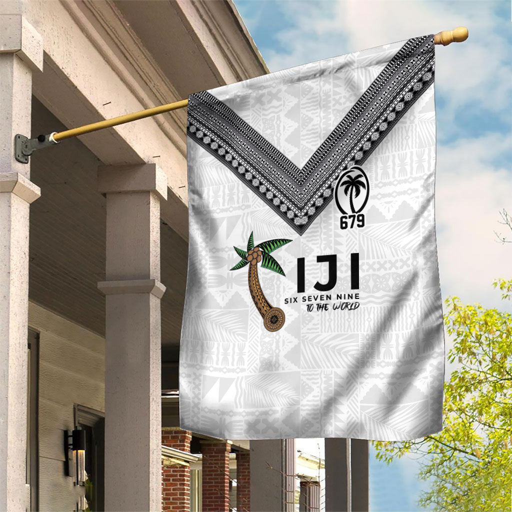 Fijian Rugby Garden Flag Six Seven Nine to The World - Tapa Pattern LT03 House Flag Multicolor - Polynesian Pride