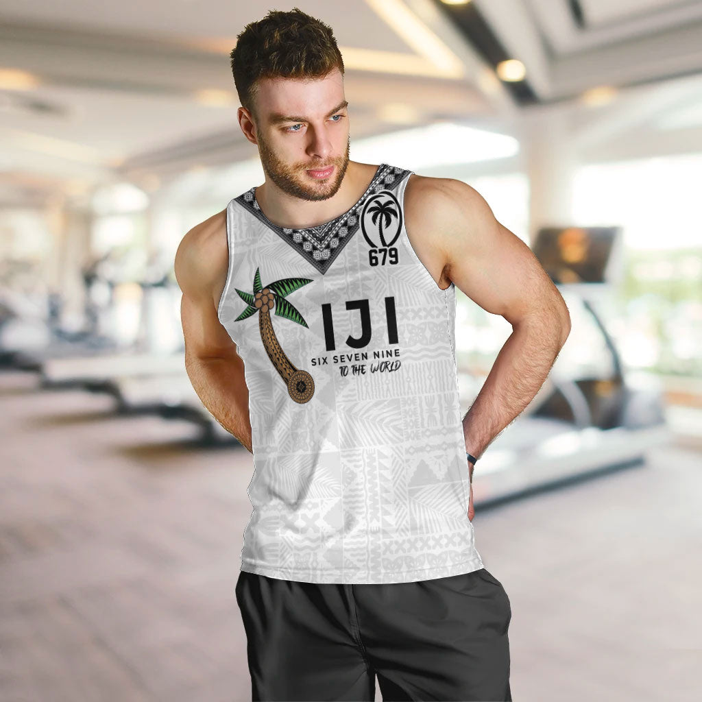 Fijian Rugby Men Tank Top Six Seven Nine to The World - Tapa Pattern LT03 Multicolor - Polynesian Pride