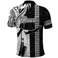 Hawaii Lanai Island Polo Shirt Hawaiian King and Kakau Symbols Abstract Shoulder Tattoo LT03 - Polynesian Pride
