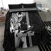 Custom Hawaii Lanai Island Bedding Set Hawaiian King and Kakau Symbols Abstract Shoulder Tattoo LT03 - Polynesian Pride