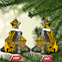 Hawaii Molokai Island Ceramic Ornament Hawaiian Warrior and Kakau Symbols Abstract Tattoo LT03 - Polynesian Pride