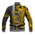 Custom Hawaii Molokai Island Baseball Jacket Hawaiian Warrior and Kakau Symbols Abstract Tattoo LT03 - Polynesian Pride