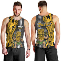 Custom Hawaii Molokai Island Men Tank Top Hawaiian Warrior and Kakau Symbols Abstract Tattoo LT03 - Polynesian Pride