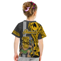 Hawaii Niihau Island Kid T Shirt Hawaiian Warrior and Kakau Symbols Abstract Tattoo LT03 - Polynesian Pride