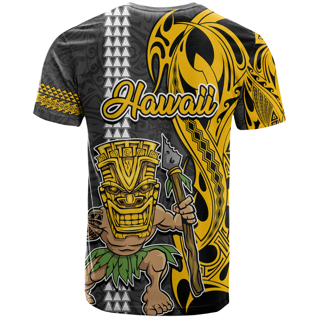 Hawaii Niihau Island T Shirt Hawaiian Warrior and Kakau Symbols Abstract Tattoo LT03 - Polynesian Pride