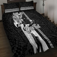 Custom Hawaii Niihau Island Quilt Bed Set Hawaiian King and Kakau Symbols Abstract Shoulder Tattoo LT03 - Polynesian Pride