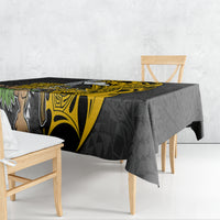 Hawaii Oahu Island Tablecloth Hawaiian Warrior and Kakau Symbols Abstract Tattoo LT03 - Polynesian Pride