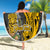 Custom Hawaii Oahu Island Beach Blanket Hawaiian Warrior and Kakau Symbols Abstract Tattoo LT03 - Wonder Print Shop