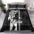 Custom Hawaii Oahu Island Bedding Set Hawaiian King and Kakau Symbols Abstract Shoulder Tattoo LT03 - Polynesian Pride