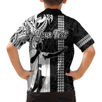 Custom Hawaii Oahu Island Hawaiian Shirt Hawaiian King and Kakau Symbols Abstract Shoulder Tattoo LT03 - Polynesian Pride