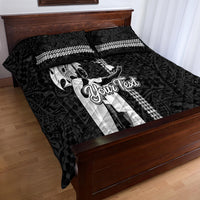 Custom Hawaii Oahu Island Quilt Bed Set Hawaiian King and Kakau Symbols Abstract Shoulder Tattoo LT03 - Polynesian Pride