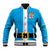 Fiji Merry Christmas Baseball Jacket Santa Suit Style With Tapa Tribal Pattern