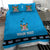 Fiji Merry Christmas Bedding Set Santa Suit Style With Tapa Tribal Pattern