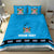 Fiji Merry Christmas Bedding Set Santa Suit Style With Tapa Tribal Pattern