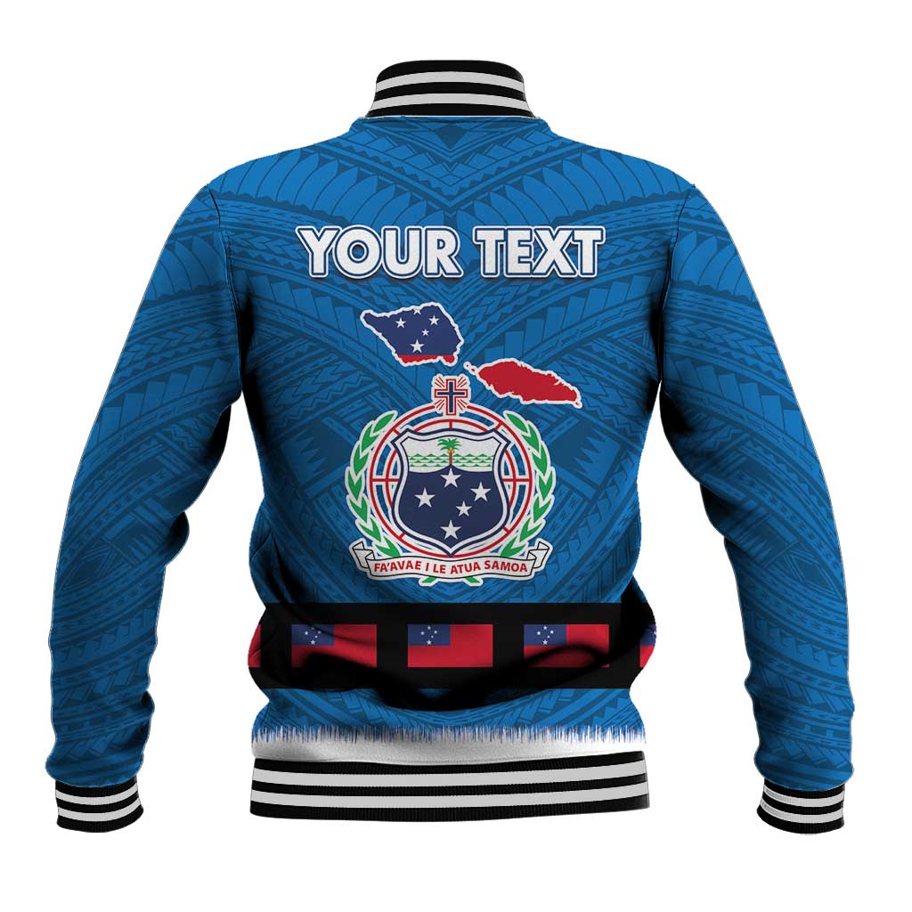Samoa Merry Christmas Baseball Jacket Santa Suit Style With Tatau Tattoo Pattern