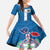 Samoa Merry Christmas Family Matching Long Sleeve Bodycon Dress and Hawaiian Shirt Santa Suit Style With Tatau Tattoo Pattern