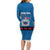 Samoa Merry Christmas Family Matching Long Sleeve Bodycon Dress and Hawaiian Shirt Santa Suit Style With Tatau Tattoo Pattern