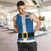 Samoa Merry Christmas Men Tank Top Santa Suit Style With Tatau Tattoo Pattern