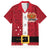 Papua New Guinea Merry Christmas Hawaiian Shirt Santa Suit Style With Melanesian Pattern