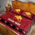 Papua New Guinea Merry Christmas Quilt Bed Set Santa Suit Style With Melanesian Pattern