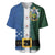 Solomon Islands Merry Christmas Baseball Jersey Santa Suit Style With Melanesian Pattern