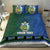 Solomon Islands Merry Christmas Bedding Set Santa Suit Style With Melanesian Pattern