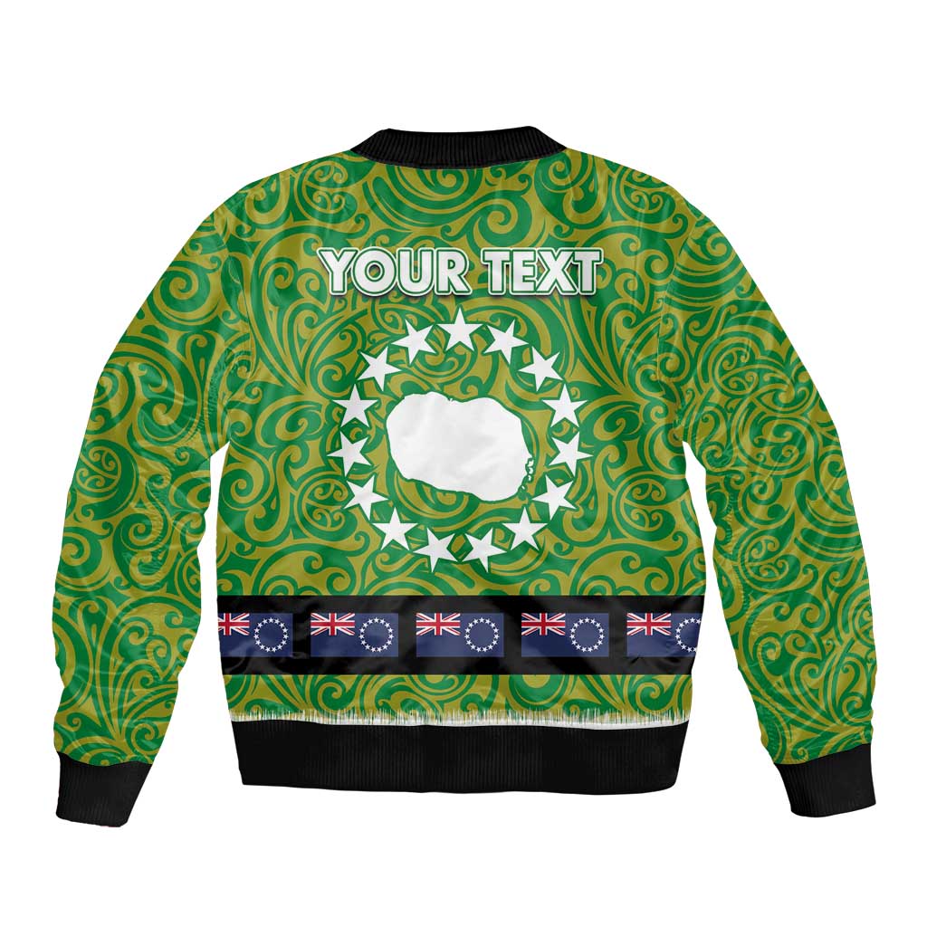 Cook Islands Merry Christmas Bomber Jacket Santa Suit Style With Polynesian Pattern