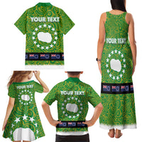 Cook Islands Merry Christmas Family Matching Tank Maxi Dress and Hawaiian Shirt Santa Suit Style With Polynesian Pattern LT03 - Polynesian Pride