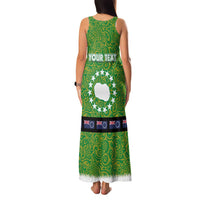 Cook Islands Merry Christmas Family Matching Tank Maxi Dress and Hawaiian Shirt Santa Suit Style With Polynesian Pattern LT03 - Polynesian Pride