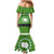 Cook Islands Merry Christmas Mermaid Dress Santa Suit Style With Polynesian Pattern