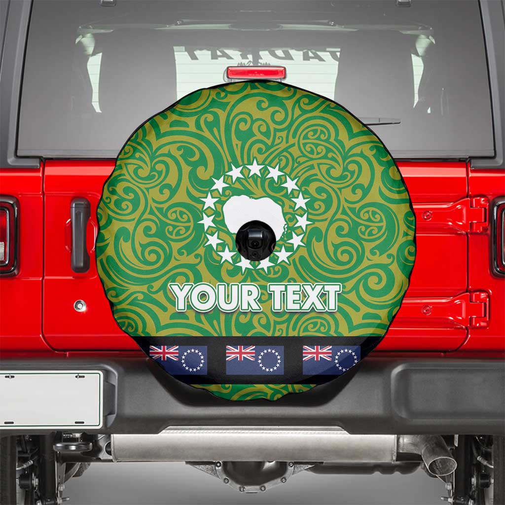 Cook Islands Merry Christmas Spare Tire Cover Santa Suit Style With Polynesian Pattern