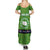 Cook Islands Merry Christmas Summer Maxi Dress Santa Suit Style With Polynesian Pattern