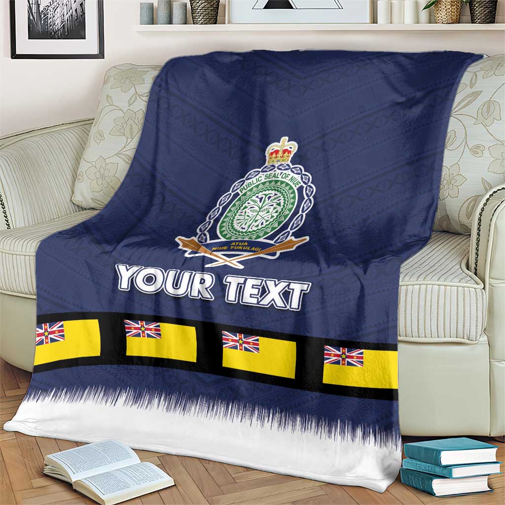 Niue Merry Christmas Blanket Santa Suit Style With Hiapo Pattern