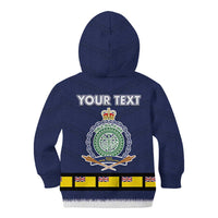 Niue Merry Christmas Kid Hoodie Santa Suit Style With Hiapo Pattern