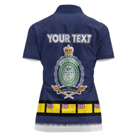 Niue Merry Christmas Women Polo Shirt Santa Suit Style With Hiapo Pattern