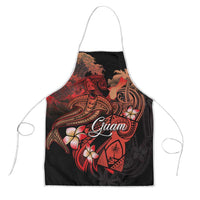 Guam Tribal Chamorro Apron Polynesian Shark with Plumeria and Sea Vibe - Polynesian Pride