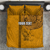 Nanakuli High and Intermediate School Bedding Set Tribal Kakau Pattern LT03 Yellow - Polynesian Pride