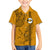 Nanakuli High and Intermediate School Family Matching Short Sleeve Bodycon Dress and Hawaiian Shirt Tribal Kakau Pattern LT03 Son's Shirt Yellow - Polynesian Pride