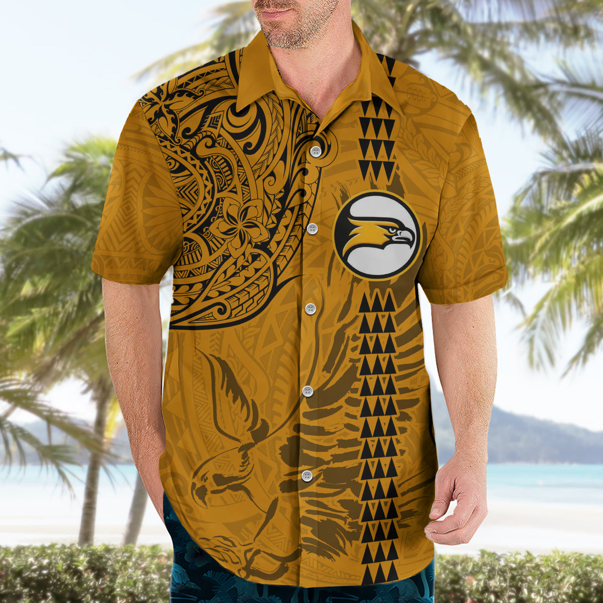 Nanakuli High and Intermediate School Hawaiian Shirt Tribal Kakau Pattern LT03 - Polynesian Pride